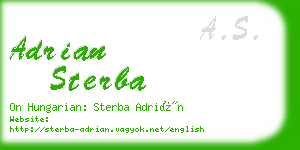 adrian sterba business card